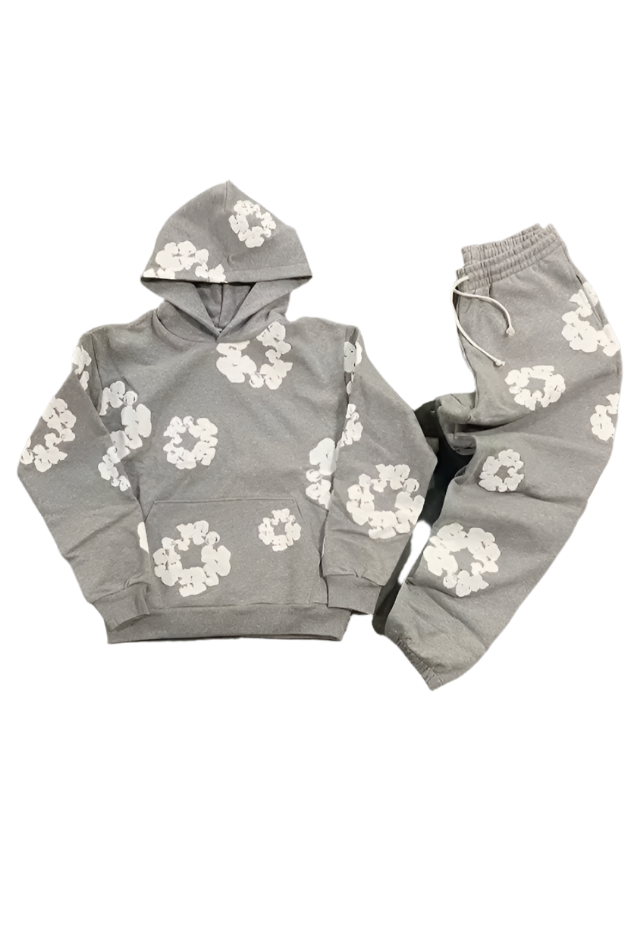 Flower Set Light Grey